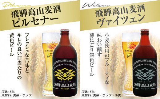 飛騨高山麦酒 5本セット クラフトビール 地ビール お酒 ビール 飛騨高山 プレミアム 家飲み おうち時間 ピルセナー カルミナ ヴァイツェン  ダークエール スタウト 酒 父の日 セット 贈答用 詰め合わせ b654|有限会社農業法人飛騨高山麦酒