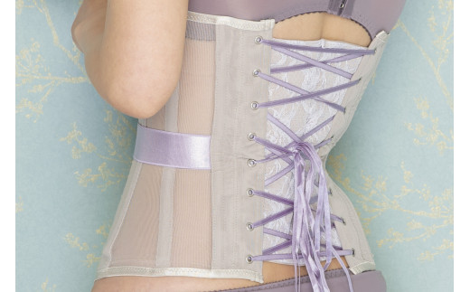【君津市製】Enchanted corset シルフィード 色：スイートラベンダー XS サイズ 日本製 コルセット  555603 - 千葉県君津市