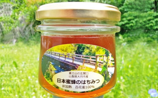 【2024採蜜分】富士山の玄関口　山梨県大月市産　フルーティーで奥深い甘さの日本蜜蜂のはちみつ　200g 1132678 - 山梨県大月市