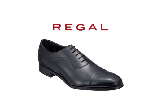 紳士ビジネスシューズリーガルREGAL 21ALBCM 24.0cm ストレートチップ ブラック[盛岡市産モデル]