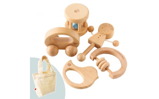 木製おもちゃのだいわのはじめてBaby Gift Set(5点セット)【1397644】 846681 - 奈良県天理市