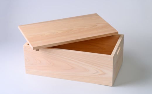 尾鷲ヒノキの木箱(蓋付き) [WK02]