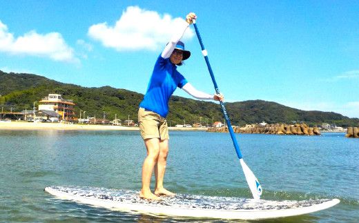 岡垣町の綺麗な海でサーフィン・SUP体験レッスン  海上散歩 体験チケット