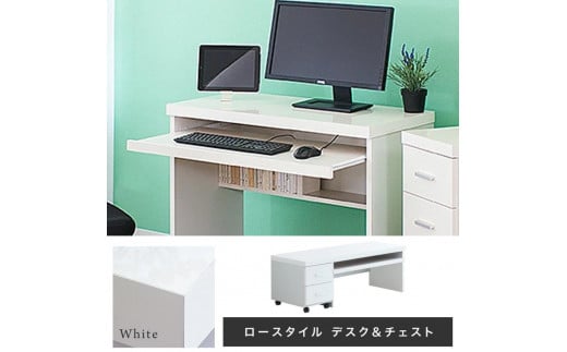 パソコンデスク（フロアタイプ） 鏡面ホワイト AKS100962004 876494 - 和歌山県海南市