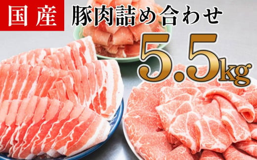 国産　豚肉　詰め合わせセット(計約5.5kg) 878495 - 高知県高知市