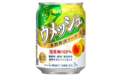 624 チョーヤ ウメッシュ ３％本格梅酒ソーダ 250ML缶×24本