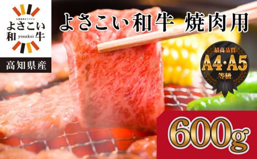 高知県産　よさこい和牛　焼肉用　約600g 878521 - 高知県高知市