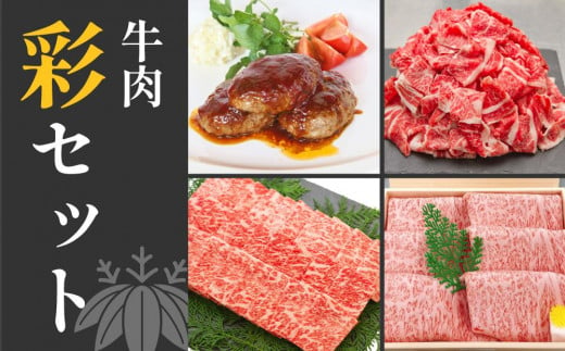 牛肉　いろどりセット　切り落とし・すき焼き・焼肉・ハンバーグ 878517 - 高知県高知市