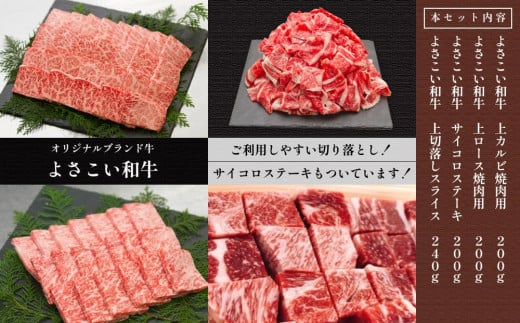 高知県高知市のふるさと納税 高知から美味しいお肉の玉手箱!化粧箱入り　約840g
