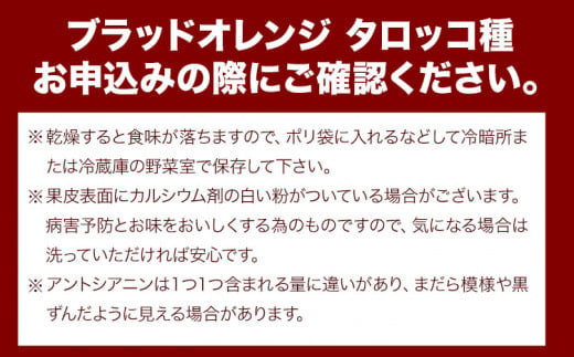 【希少・高級柑橘】国産濃厚ブラッドオレンジ「タロッコ種」約3kg 厳選館 《2024年4月上旬-5月中旬出荷》 和歌山県 日高川町 みかん 柑橘  フルーツ オレンジ|