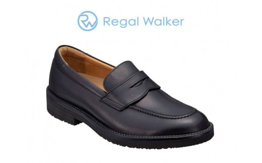 リーガルウォーカー Regal Walker [2週間程度で発送] 革靴 紳士ビジネスシューズ ローファー ブラック 146W(24.0cm)[奥州市産モデル] メンズ 靴