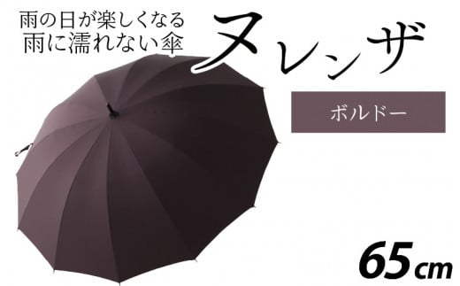 ヌレンザ 雨傘(親骨65㎝)　ボルドー  [L-035002_01] 883461 - 福井県福井市