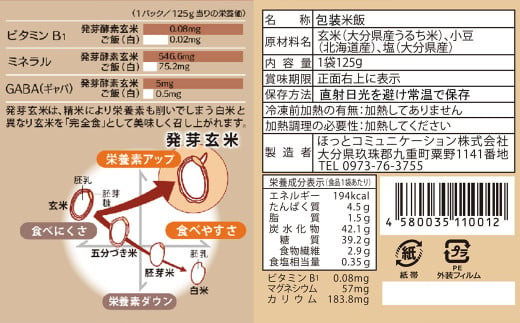 レンジ対応！ 3日寝かせ 発芽酵素 玄米ごはん (ひとめぼれ) 20食分 × 3回 【常温】 玄米 大分県産