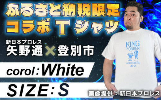 ふるさと納税 服 北海道 登別市 1115登別市×矢野選手　ふるさと納税限定コラボTシャツ第二弾　ブラック（YTRポーズ）　L ブラック（YTRポーズ）L 1115登別市×矢野選手 ふるさと納税限定コラボTシャツ第二弾