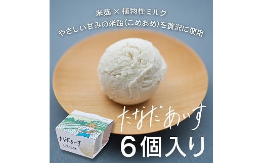 棚田アイス-とろけるお米味（６個入り） 897072 - 長野県中川村