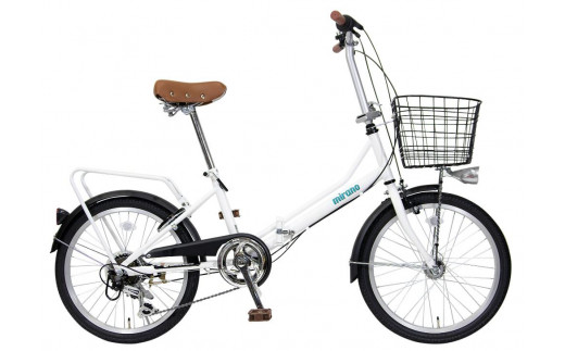 【ホワイト】防災対応・フル装備付き２０型折り畳み自転車 534606 - 愛知県名古屋市