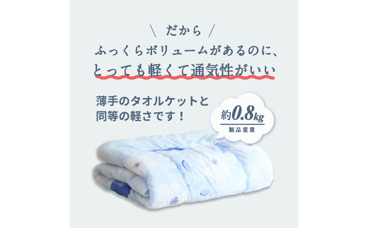 【2枚組】日本製 冷感 肌掛け布団 シングル 接触冷感生地 135x185cm