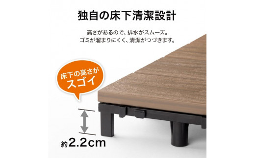 和歌山県海南市のふるさと納税 39070000 ベースアップ 敷くだけデッキ 人工木 ウォールナット 9枚組