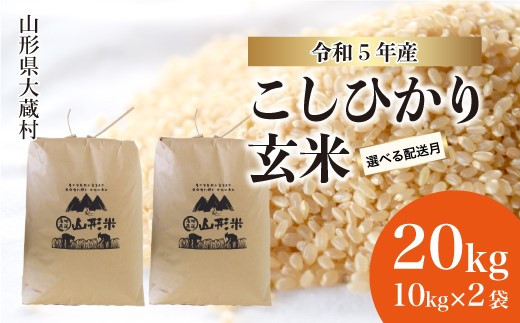 令和5年産 大蔵村 はえぬき 【玄米】 20kg （10kg×2袋） - 山形県大蔵