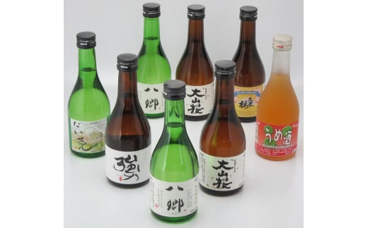 大山の地酒「くめざくら」バラエティ8本セット　YF-8 903128 - 鳥取県米子市
