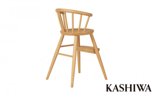 【KASHIWA】木製ベビーチェア 飛騨の家具 オーク材　無垢材 柏木工 キッズチェア 食事椅子 飛騨家具 ダイニングチェア 木製 TR4119