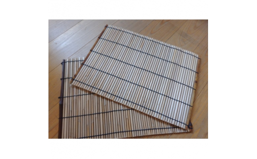 蒲芯すだれ・テーブルセンター 2枚組(約30cm×約40cm)【1391652】 906777 - 大阪府富田林市