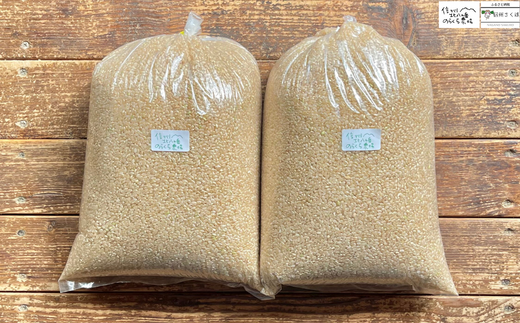 無農薬栽培米　のらくら農場で育てたお米　玄米　８キロ〔NK-16〕栽培期間中、農薬・化学肥料・除草剤一切使っておりません　８ｋｇ