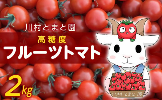 トマト好きさんも唸る！高糖度「フルーツトマト」2kg／川村とまと園