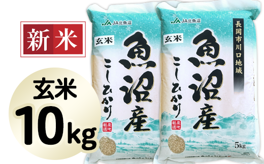 【玄米】北魚沼産コシヒカリ10kg(長岡川口地域)