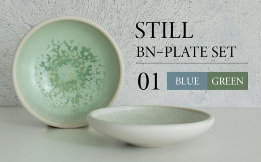 【美濃焼】STILL BNーPLATE SET 01 BLUE×GREEN【Torazawa Ceramics】食器 深皿 プレート [MET001] 920187 - 岐阜県土岐市