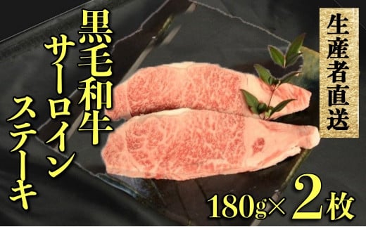【生産者直送】黒毛和牛サーロインステーキ　2枚セット