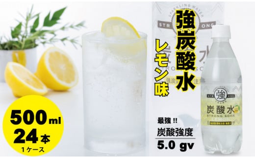 佐賀県小城市のふるさと納税 大人気！強炭酸水レモン 500ml X 24本 水・ミネラルウォーター