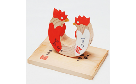 K214　郷土玩具　鶏合せ 926936 - 和歌山県和歌山県庁