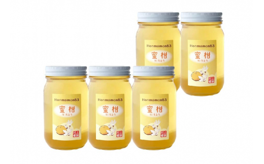 K402　蜜柑蜂蜜　３００ｇ×５瓶　１５００ｇ 927124 - 和歌山県和歌山県庁