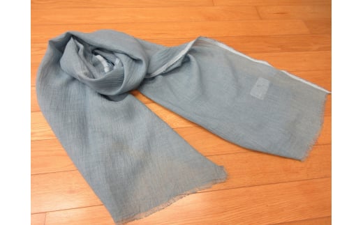 K475　藍染スカーフ　麻 927197 - 和歌山県和歌山県庁