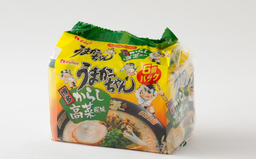 うまかっちゃん 博多からし高菜風味 5袋×6パック ラーメン 豚骨 袋