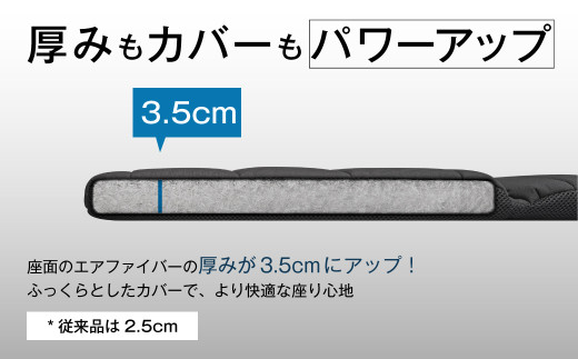 母の日にお届け！】エアウィーヴ 座クッション (カラー : ブラック