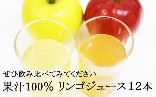 雫石町産 味比べ リンゴジュース 200g×12本（5種類以上）／果汁100％ あさぬまリンゴ園