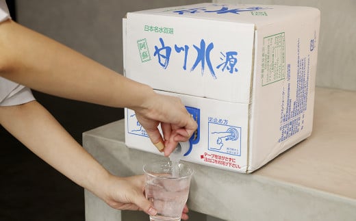 日本名水百選 ミネラルウォーター 「南阿蘇・白川水源」 10L × 2箱