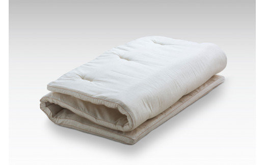 固綿と同じYQ断面の綿をシート状に加工しているので、少し硬めに仕上げっております。硬めの寝心地を好まれる方にお勧めです。