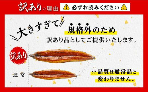 【訳あり】《超超特大！》九州産うなぎ備長炭手焼蒲焼３尾　合計1000g以上