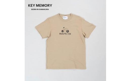 《1》【KEYMEMORY 鎌倉】ルート134イラストTシャツ BEIGE 937385 - 神奈川県鎌倉市