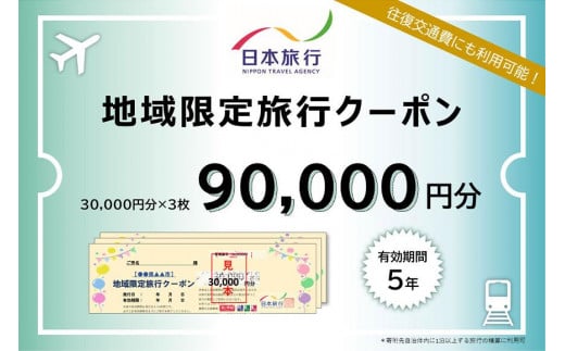 日本旅行　地域限定旅行クーポン（90,000円分） 937922 - 和歌山県白浜町