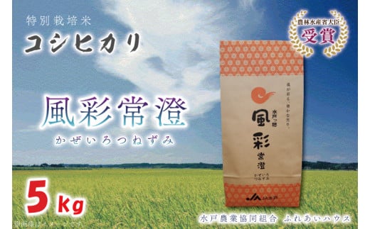 3ヶ月定期便】【令和6年産】特別栽培米コシヒカリ「風彩常澄」計15kg（5kg×3回）【最高 ランク 特A コシヒカリ 水戸市 オリジナル ブランド  農林水産省大臣賞受賞 減農薬 減化学肥料 栽培 ふっくら 美味しい お米 ご飯】 （FC-103） - 茨城県水戸市｜ふるさとチョイス ...