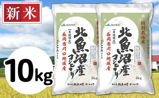 北魚沼産コシヒカリ特別栽培米10kg（長岡川口地域）
