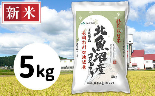 北魚沼産コシヒカリ特別栽培米5kg（長岡川口地域）