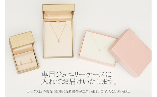 【ジュエリーの街甲府市】18金２点留めダイヤモンドネックレス(0.3ct)