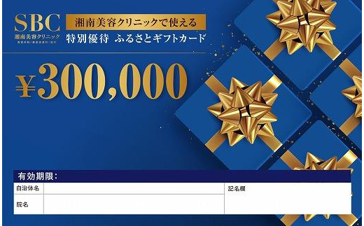 豊田市 湘南美容クリニックで使える 特別優待 ふるさとギフトチケット 300000円 ／ SBC ふるさと納税 利用券 チケット gift 湘南 美容  クリニック 愛知県 / 愛知県豊田市 | セゾンのふるさと納税