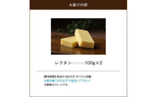 チーズ工房のナチュラルチーズ　レクタン100g×2_H0003-006