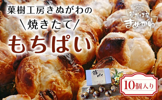 菓樹工房きぬがわの焼きたてもちぱい10個  ふるさと納税 パン パイ包み 餅 京都府 福知山市　※沖縄・離島は配送不可 946533 - 京都府福知山市